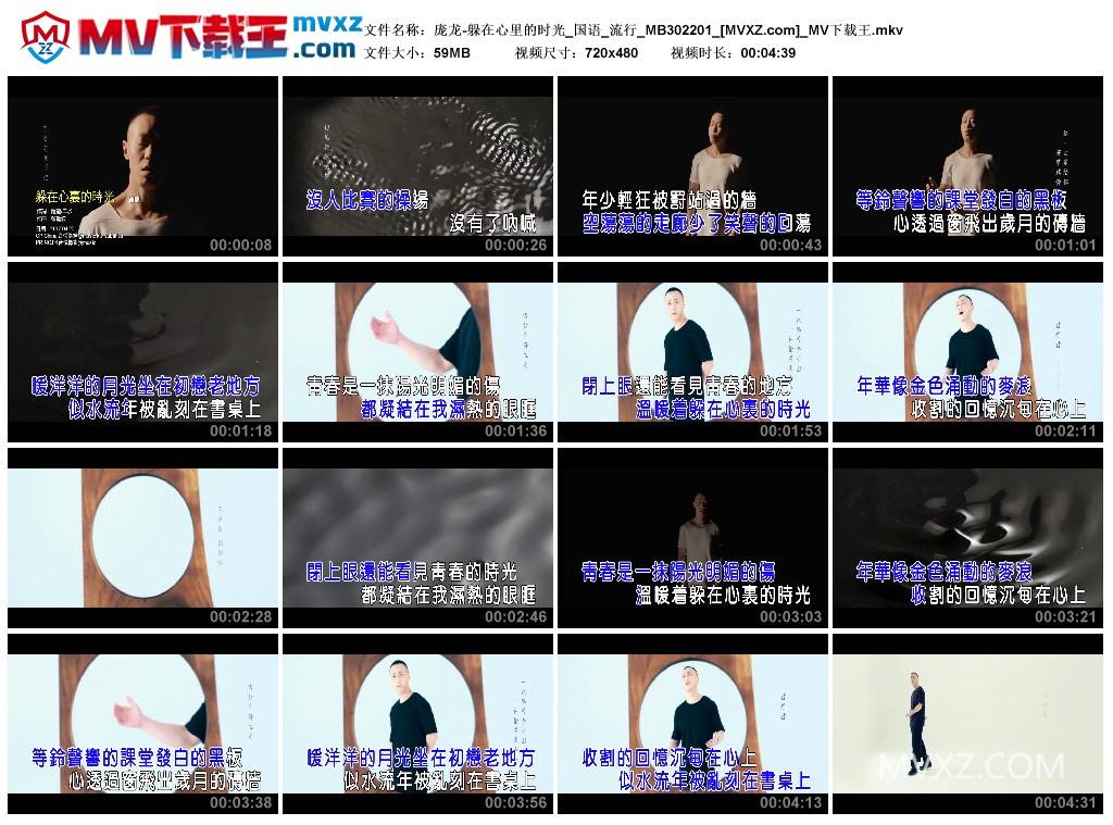庞龙-躲在心里的时光_国语_流行_MB302201